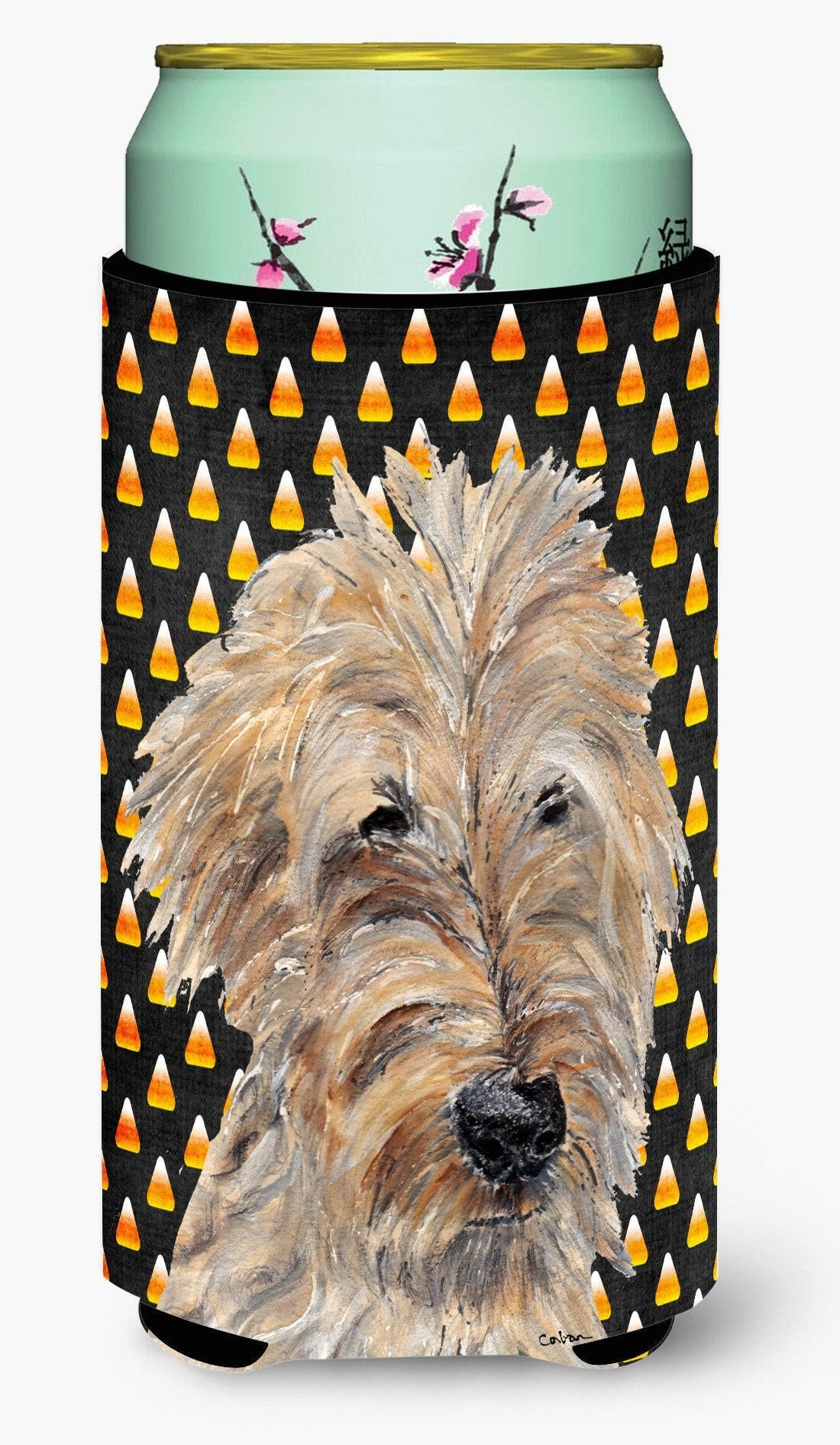 Goldendoodle Halloween Candy Corn Tall Boy Beverage Insulator Beverage Insulator Hugger by Caroline's Treasures