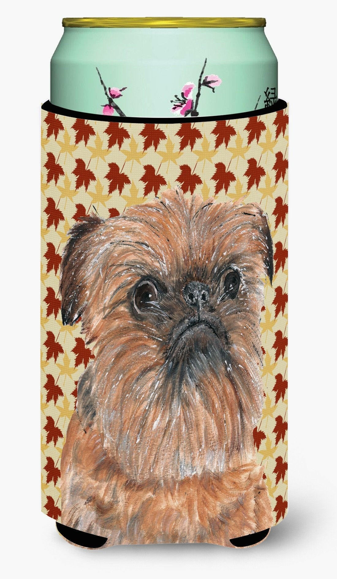 Brussels Griffon Fall Leaves Tall Boy Beverage Insulator Beverage Insulator Hugger by Caroline's Treasures