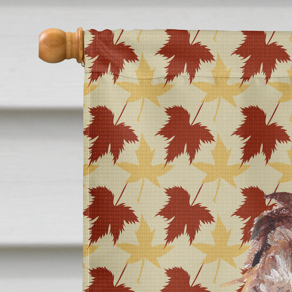 Boykin Spaniel Fall Leaves Flag Canvas House Size  the-store.com.