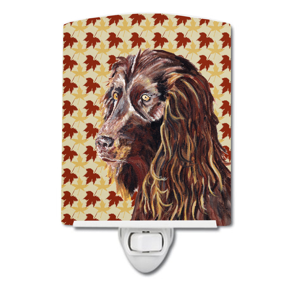 Boykin Spaniel Fall Leaves Ceramic Night Light SC9546CNL - the-store.com