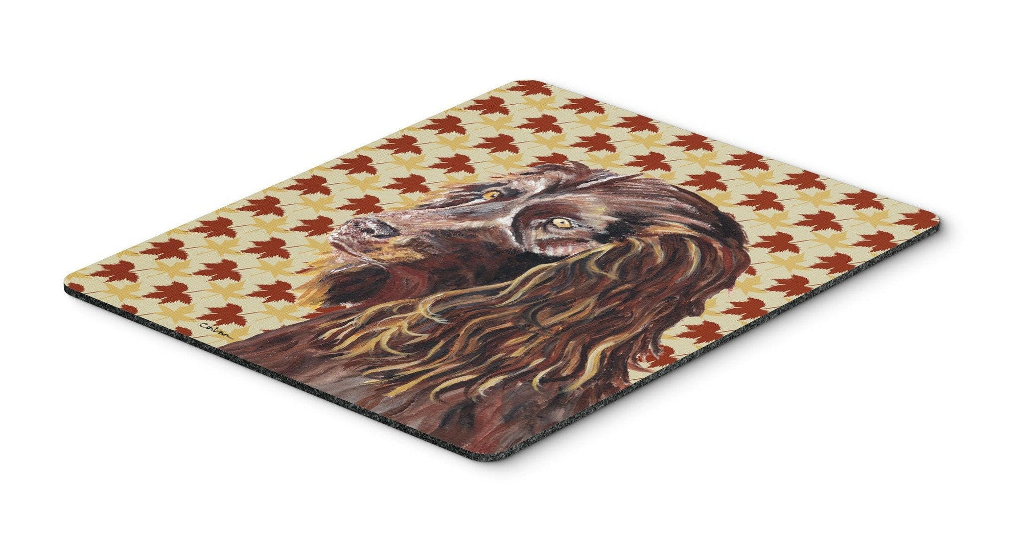 Boykin Spaniel Fall Leaves Mouse Pad, Hot Pad or Trivet by Caroline's Treasures