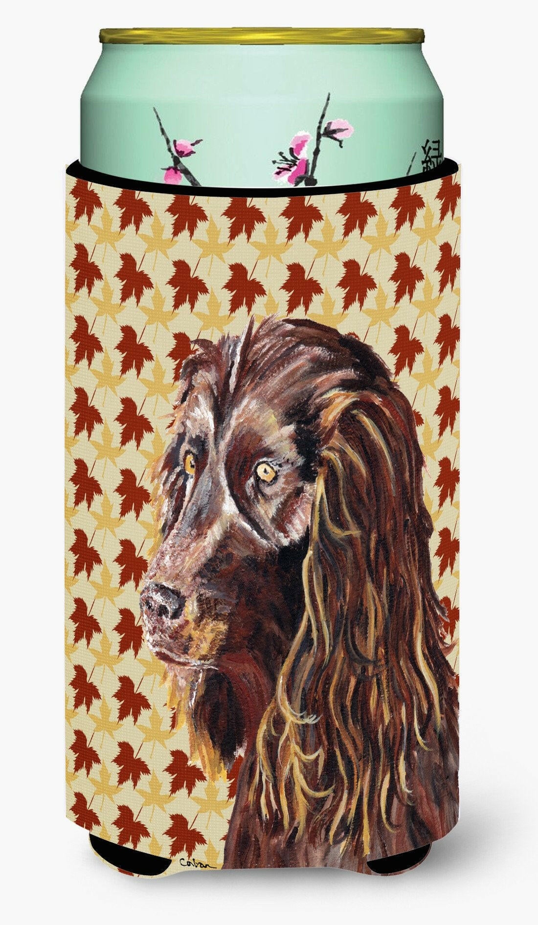 Boykin Spaniel Fall Leaves Tall Boy Beverage Insulator Beverage Insulator Hugger by Caroline's Treasures