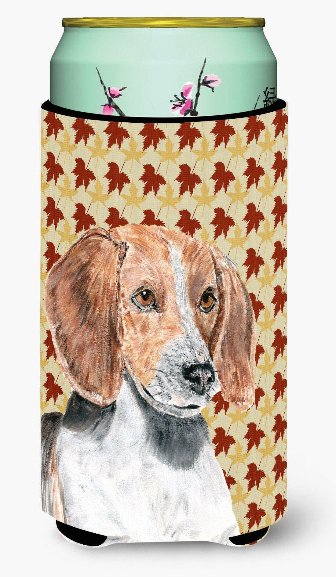 English Foxhound Fall Leaves Tall Boy Beverage Insulator Beverage Insulator Hugger by Caroline&#39;s Treasures