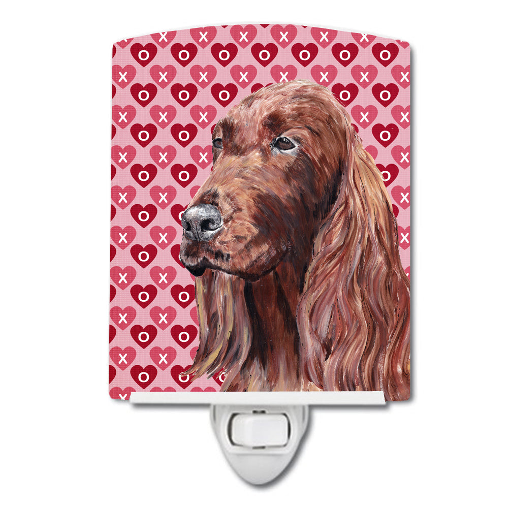 Irish Setter Hearts and Love Ceramic Night Light SC9552CNL - the-store.com