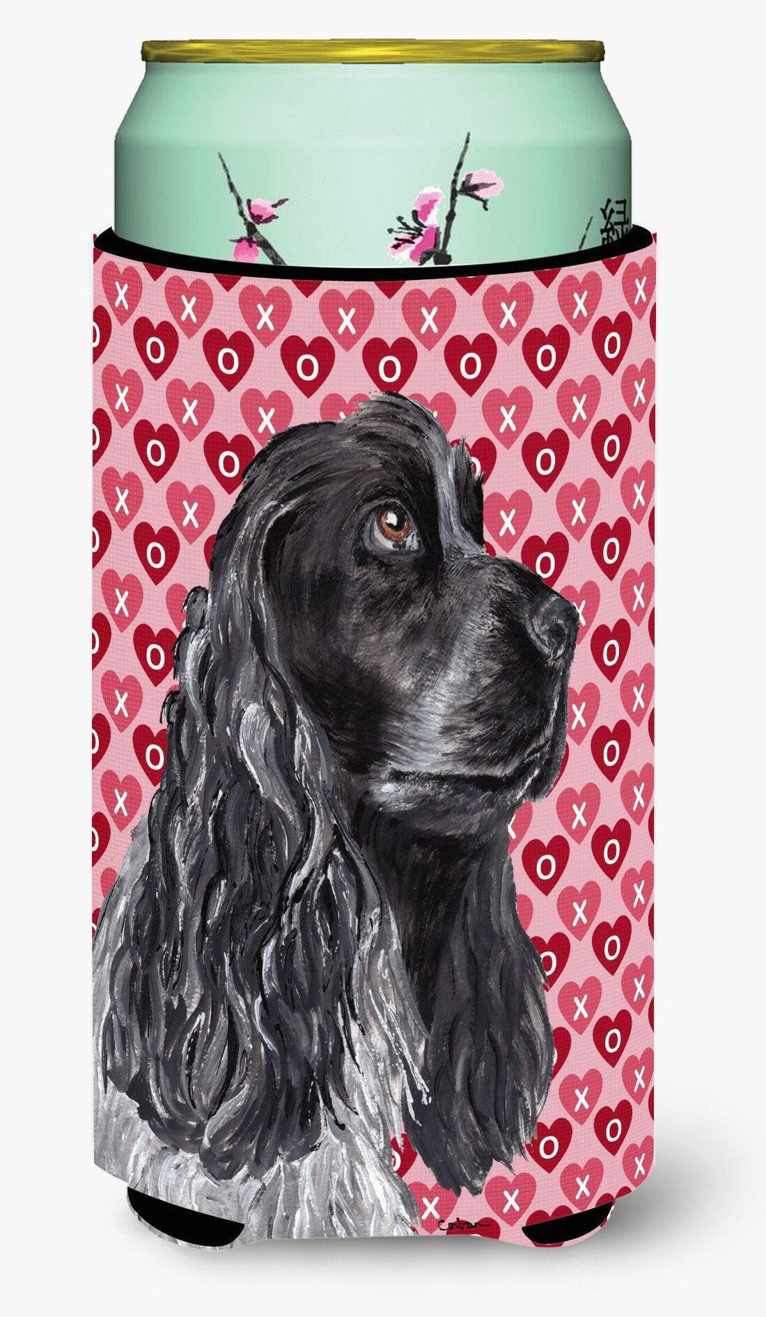 Cocker Spaniel Valentine's Love Tall Boy Beverage Insulator Beverage Insulator Hugger by Caroline's Treasures