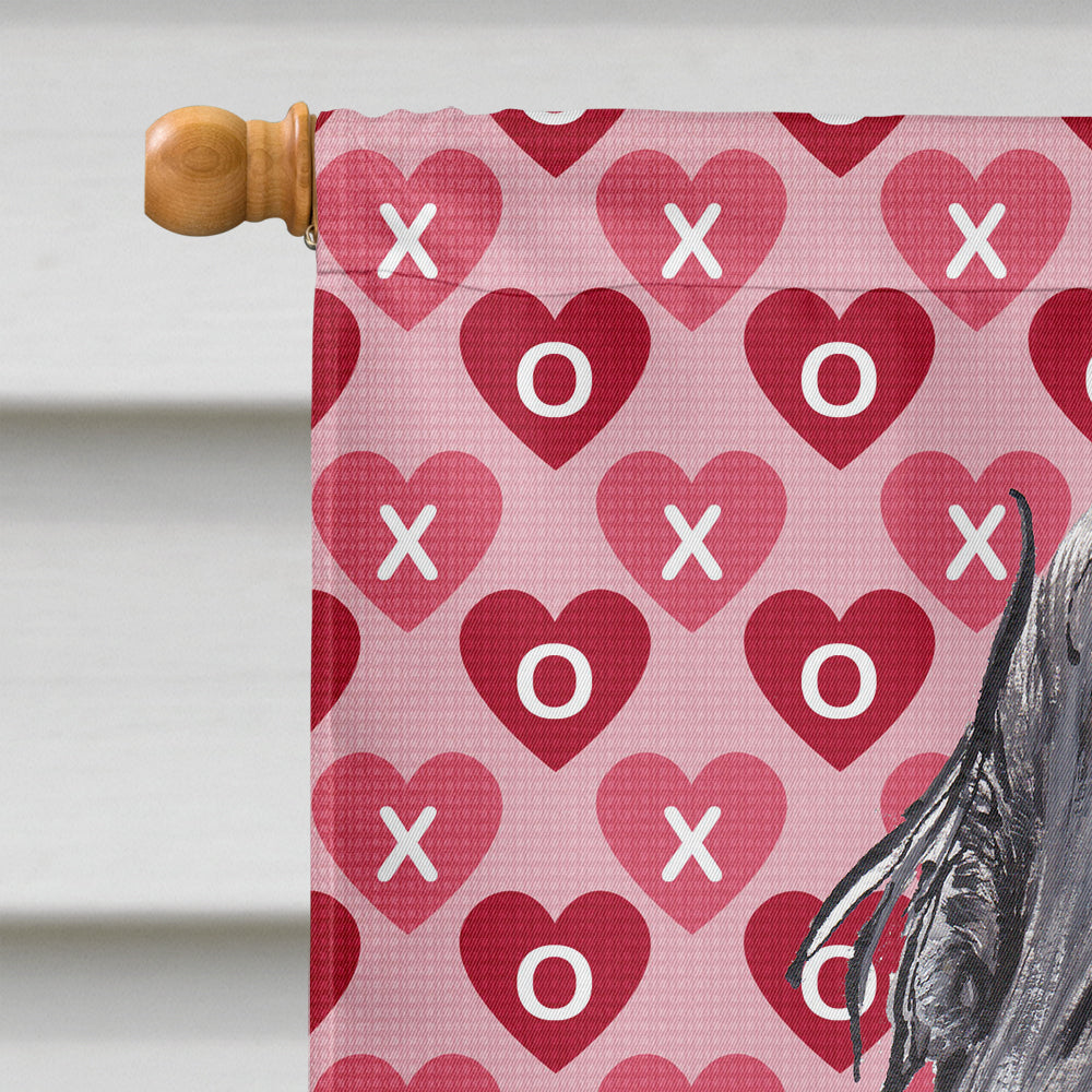 English Cocker Spaniel Valentine's Love Flag Canvas House Size  the-store.com.