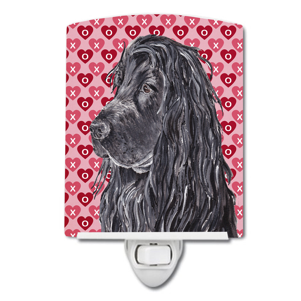 Black Cocker Spaniel Hearts and Love Ceramic Night Light SC9555CNL - the-store.com