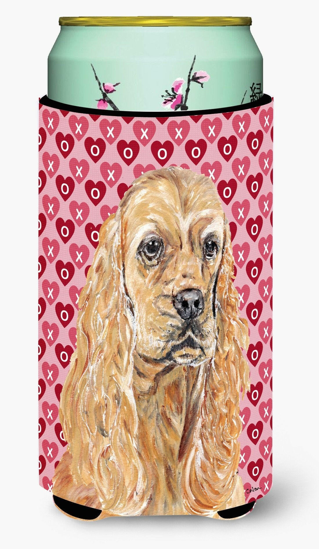 Cocker Spaniel Valentine's Love Tall Boy Beverage Insulator Beverage Insulator Hugger by Caroline's Treasures