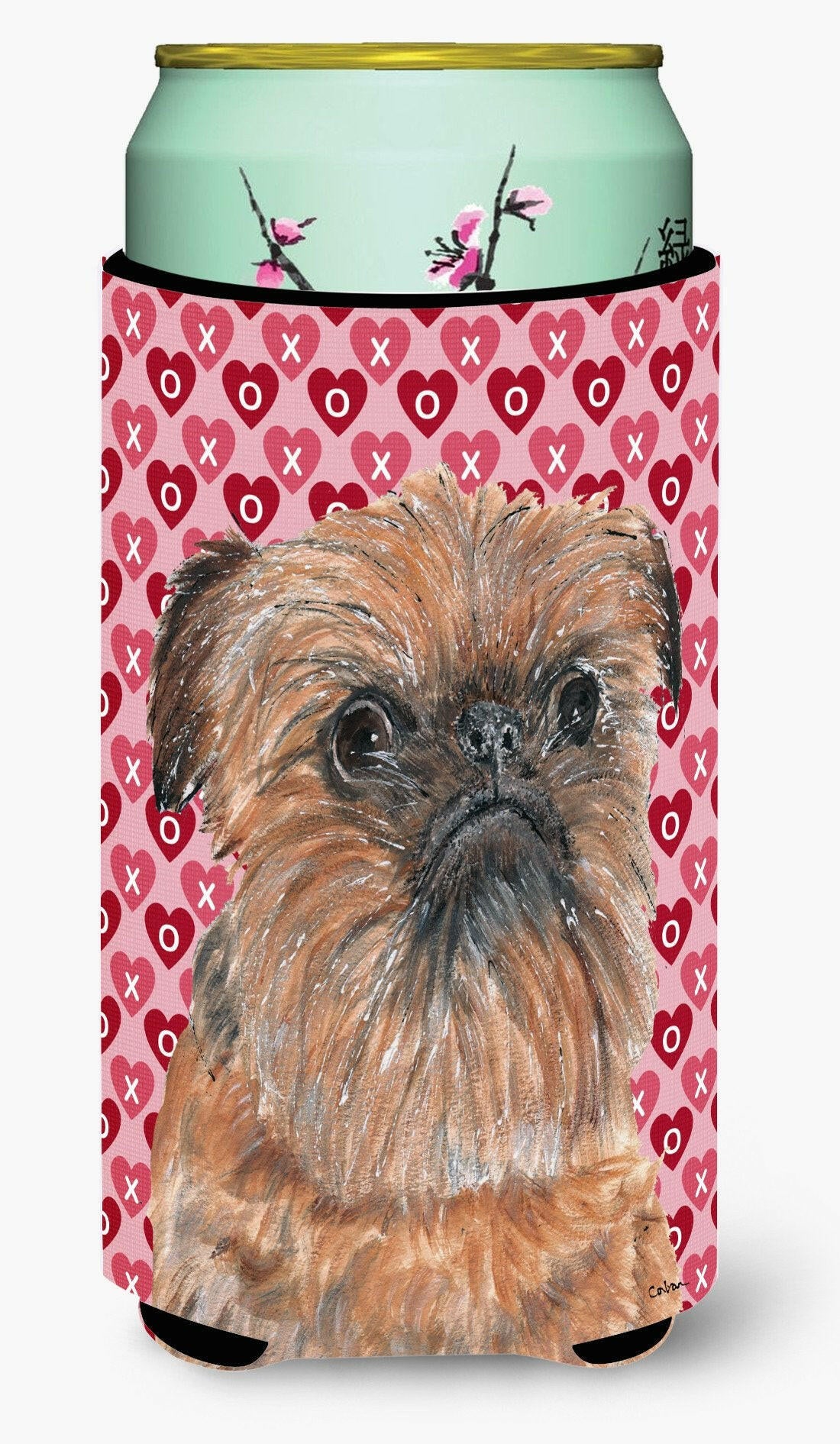 Brussels Griffon Valentine's Love Tall Boy Beverage Insulator Beverage Insulator Hugger by Caroline's Treasures