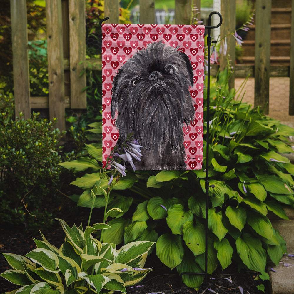 Brussels Griffon Valentine's Love Flag Garden Size.