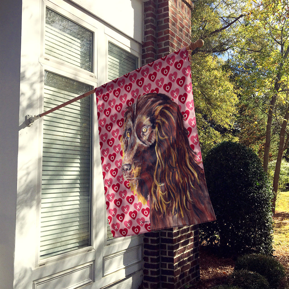 Boykin Spaniel Valentine's Love Flag Canvas House Size  the-store.com.