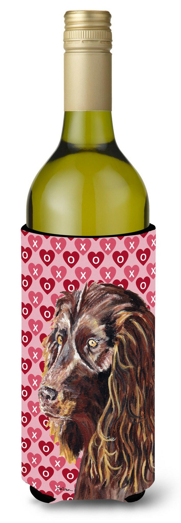 Boykin Spaniel Valentine's Love Wine Bottle Beverage Insulator Beverage Insulator Hugger by Caroline's Treasures