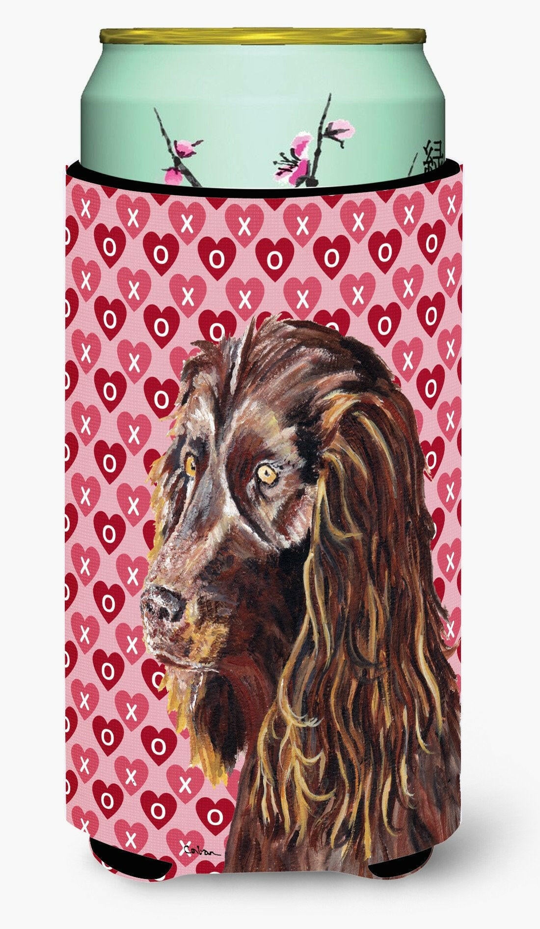 Boykin Spaniel Valentine's Love Tall Boy Beverage Insulator Beverage Insulator Hugger by Caroline's Treasures