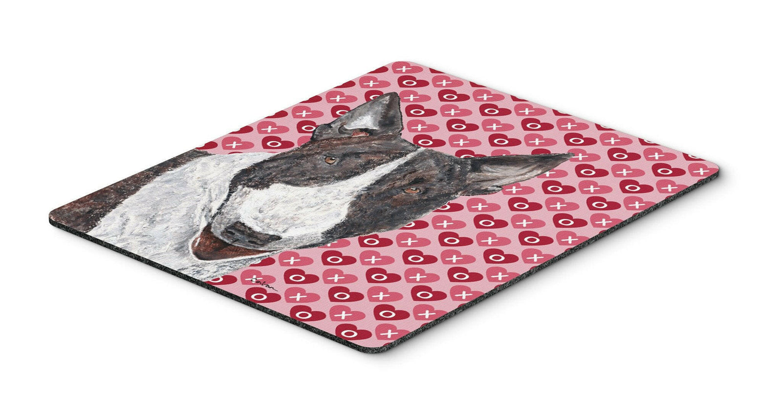 Bull Terrier Valentine's Love Mouse Pad, Hot Pad or Trivet by Caroline's Treasures