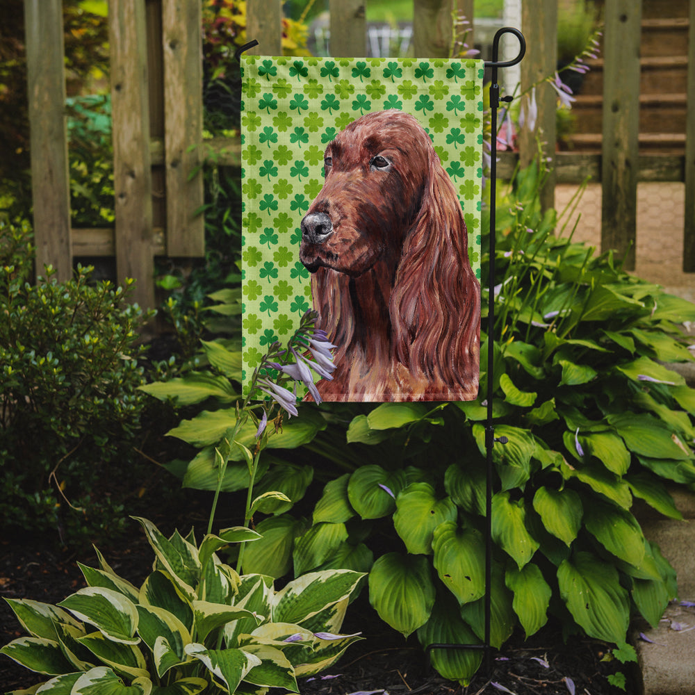 Irish Setter St Patrick's Irish Flag Garden Size.