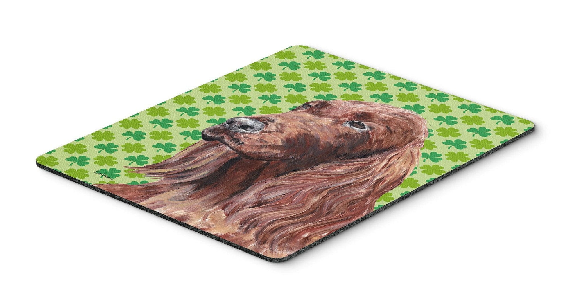 Irish Setter St Patrick's Irish Mouse Pad, Hot Pad or Trivet by Caroline's Treasures