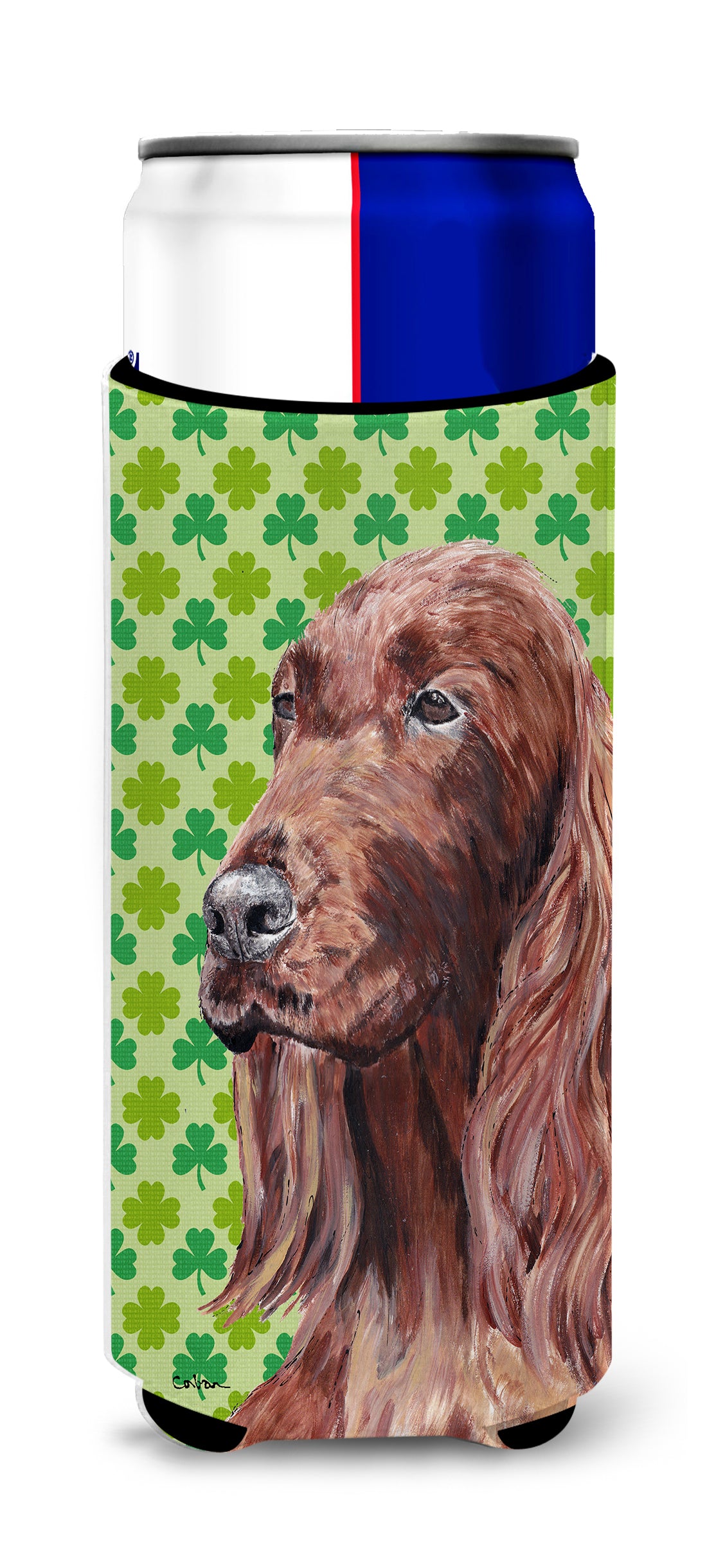 Irish Setter St Patrick's Irish Ultra Beverage Insulators for slim cans.