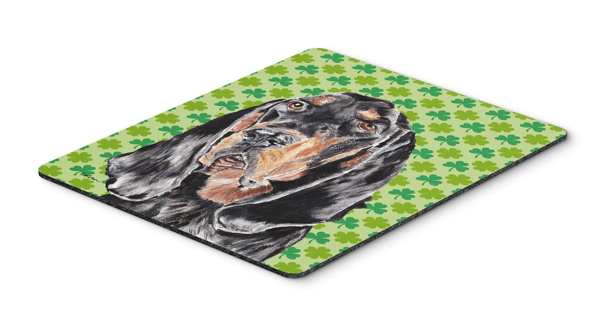 Coonhound St Patrick&#39;s Irish Mouse Pad, Hot Pad or Trivet by Caroline&#39;s Treasures