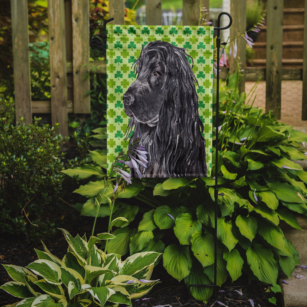 English Cocker Spaniel St Patrick's Irish Flag Garden Size.