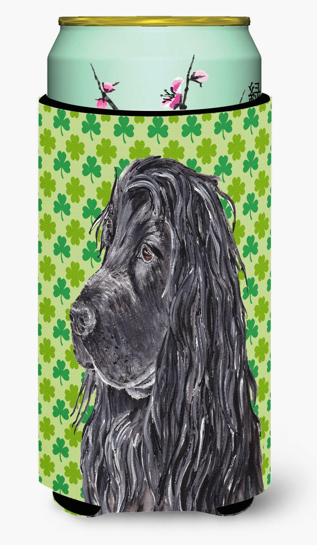 English Cocker Spaniel St Patrick&#39;s Irish Tall Boy Beverage Insulator Beverage Insulator Hugger by Caroline&#39;s Treasures