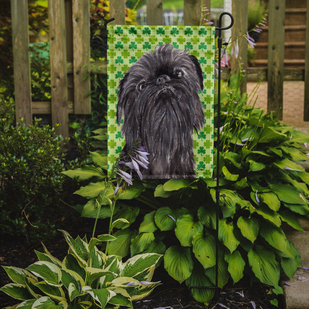 Brussels Griffon St Patrick's Irish Flag Garden Size.