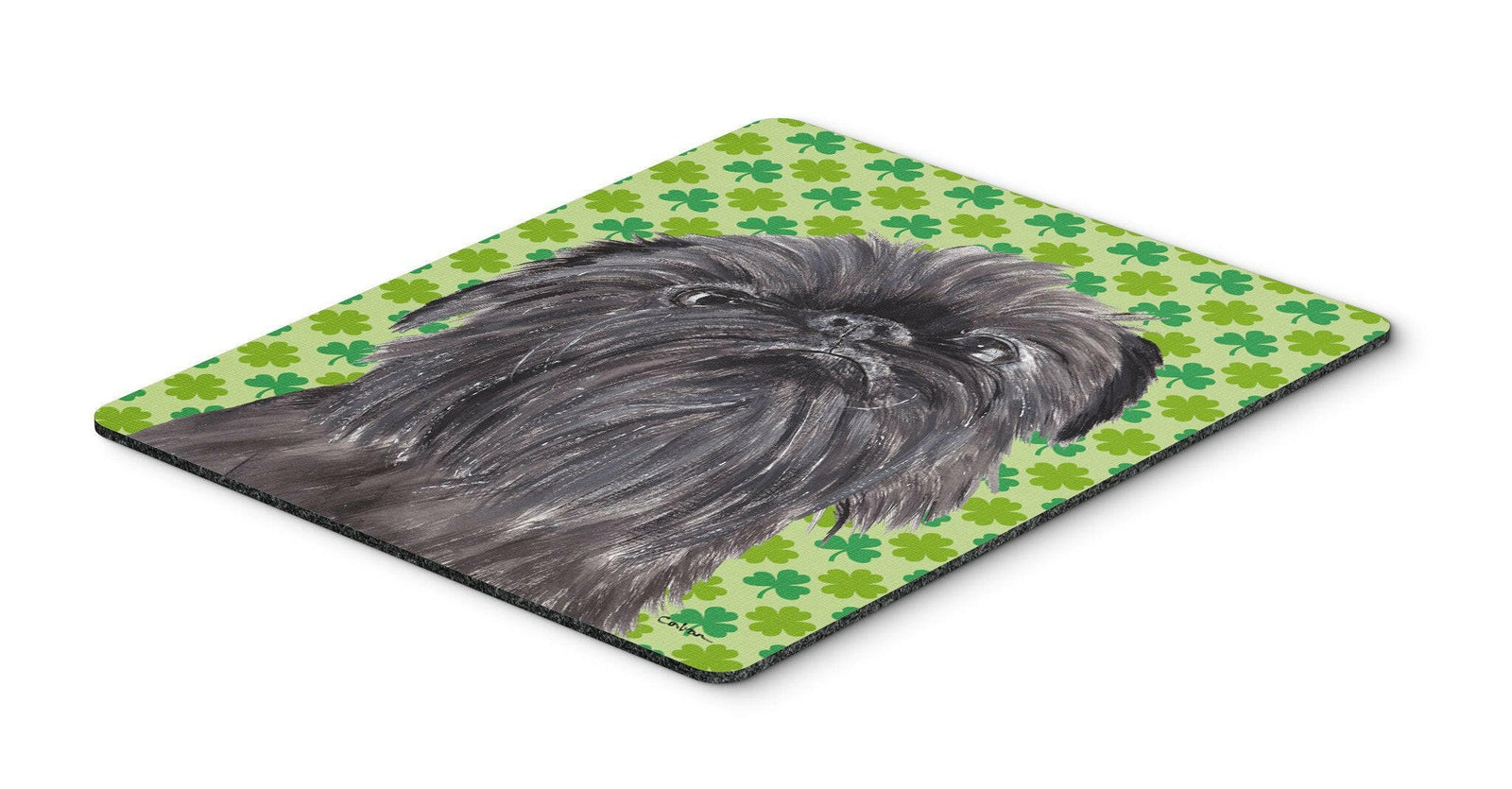 Brussels Griffon St Patrick's Irish Mouse Pad, Hot Pad or Trivet by Caroline's Treasures