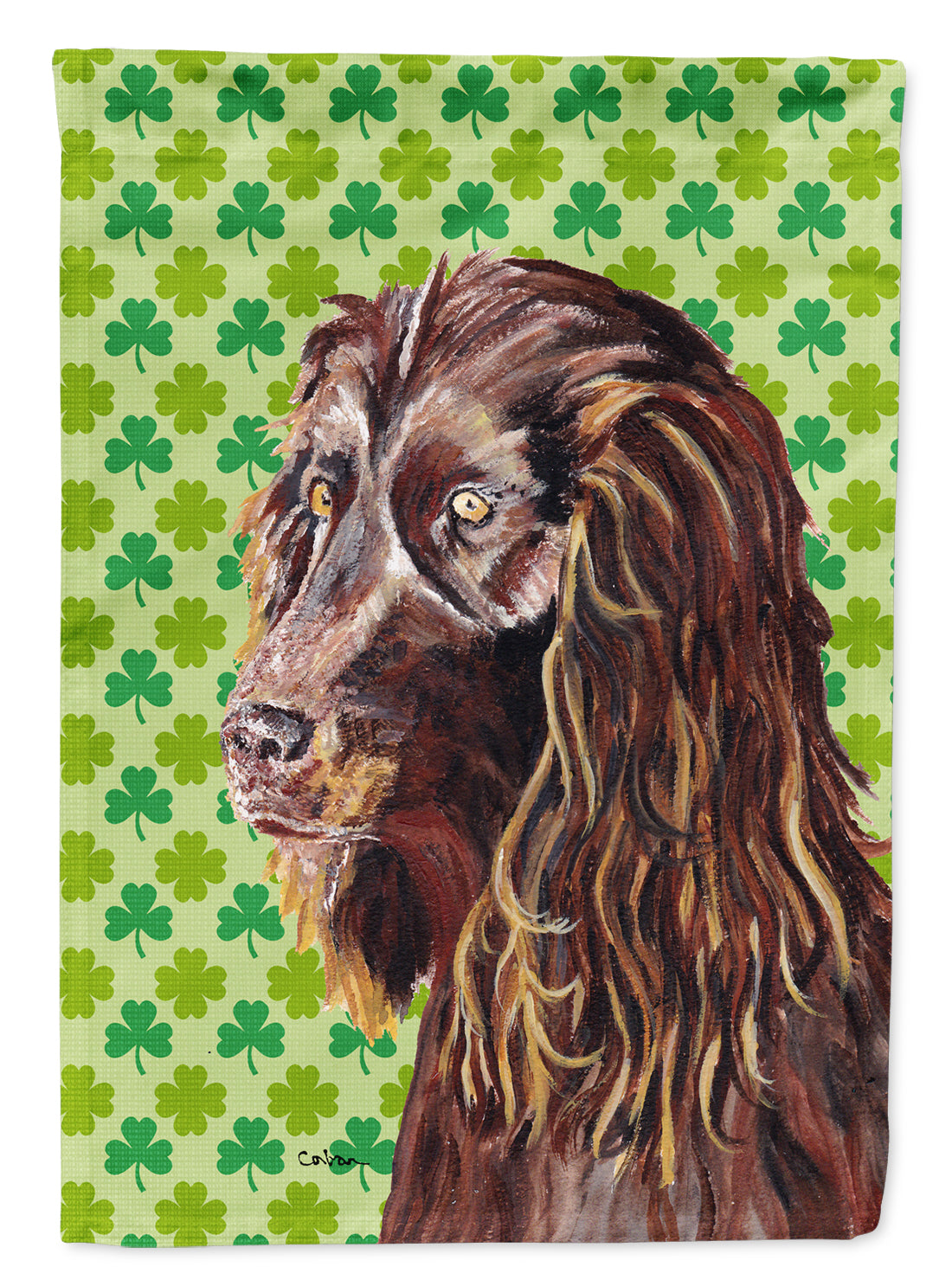 Boykin Spaniel St Patrick&#39;s Irish Flag Canvas House Size  the-store.com.