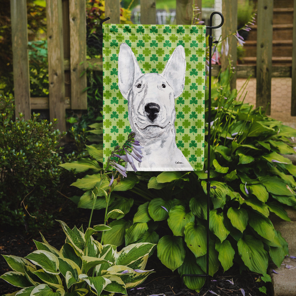 Bull Terrier St Patrick's Irish Flag Garden Size.