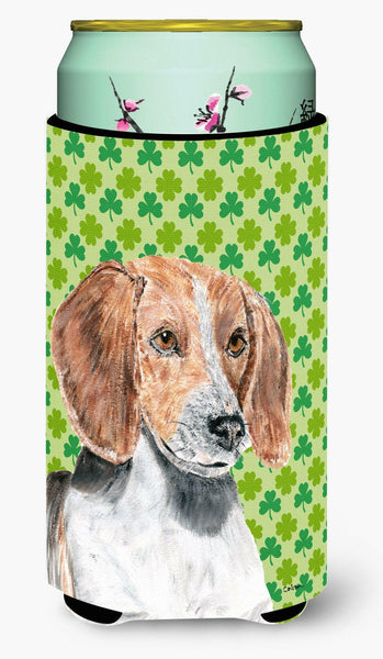 English Foxhound St Patrick's Irish Tall Boy Beverage Insulator Beverage Insulator Hugger by Caroline's Treasures