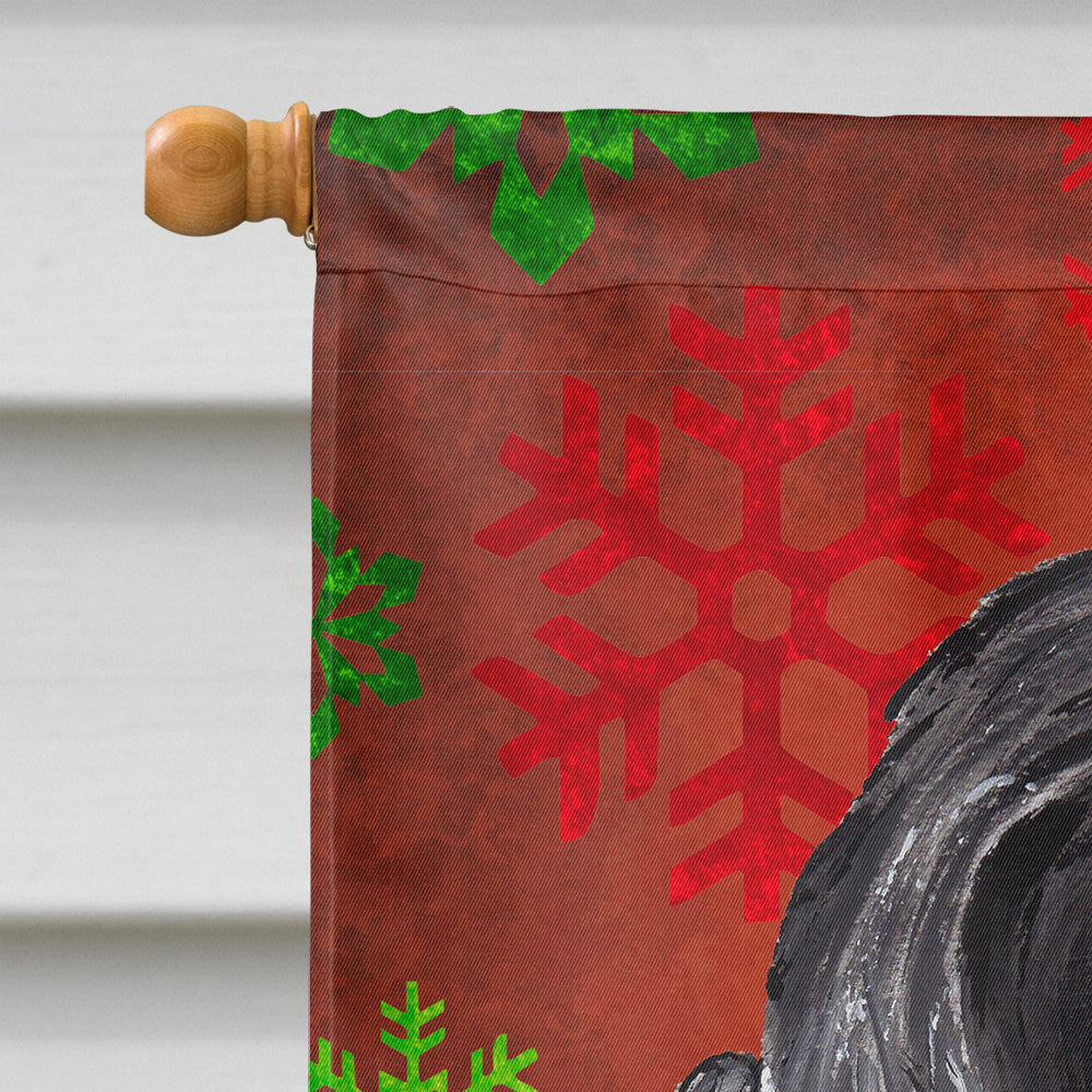 Cocker Spaniel Red Snowflake Christmas Flag Canvas House Size  the-store.com.