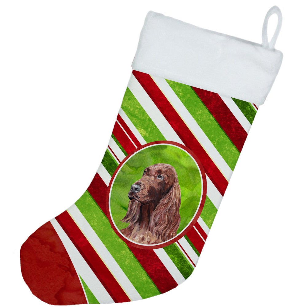 Irish Setter Candy Cane Christmas Christmas Stocking SC9608-CS  the-store.com.