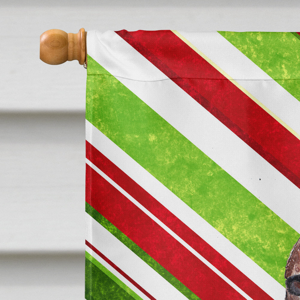 Irish Setter Candy Cane Christmas Flag Canvas House Size  the-store.com.