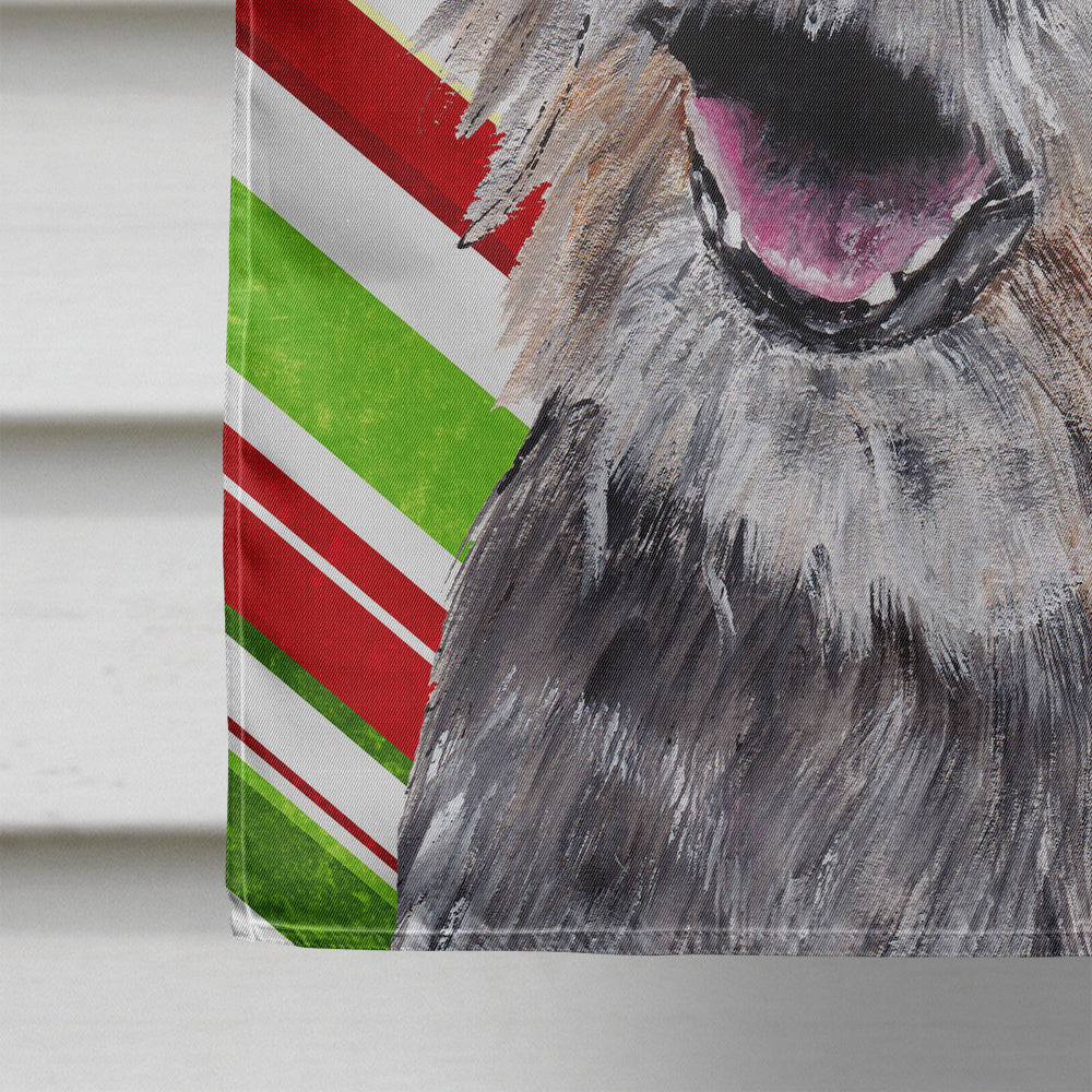 Border Terrier Candy Cane Christmas Flag Canvas House Size  the-store.com.