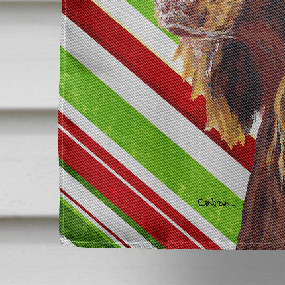 Boykin Spaniel Candy Cane Christmas Flag Canvas House Size  the-store.com.