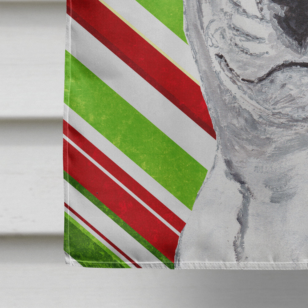 Bull Terrier Candy Cane Christmas Flag Canvas House Size  the-store.com.