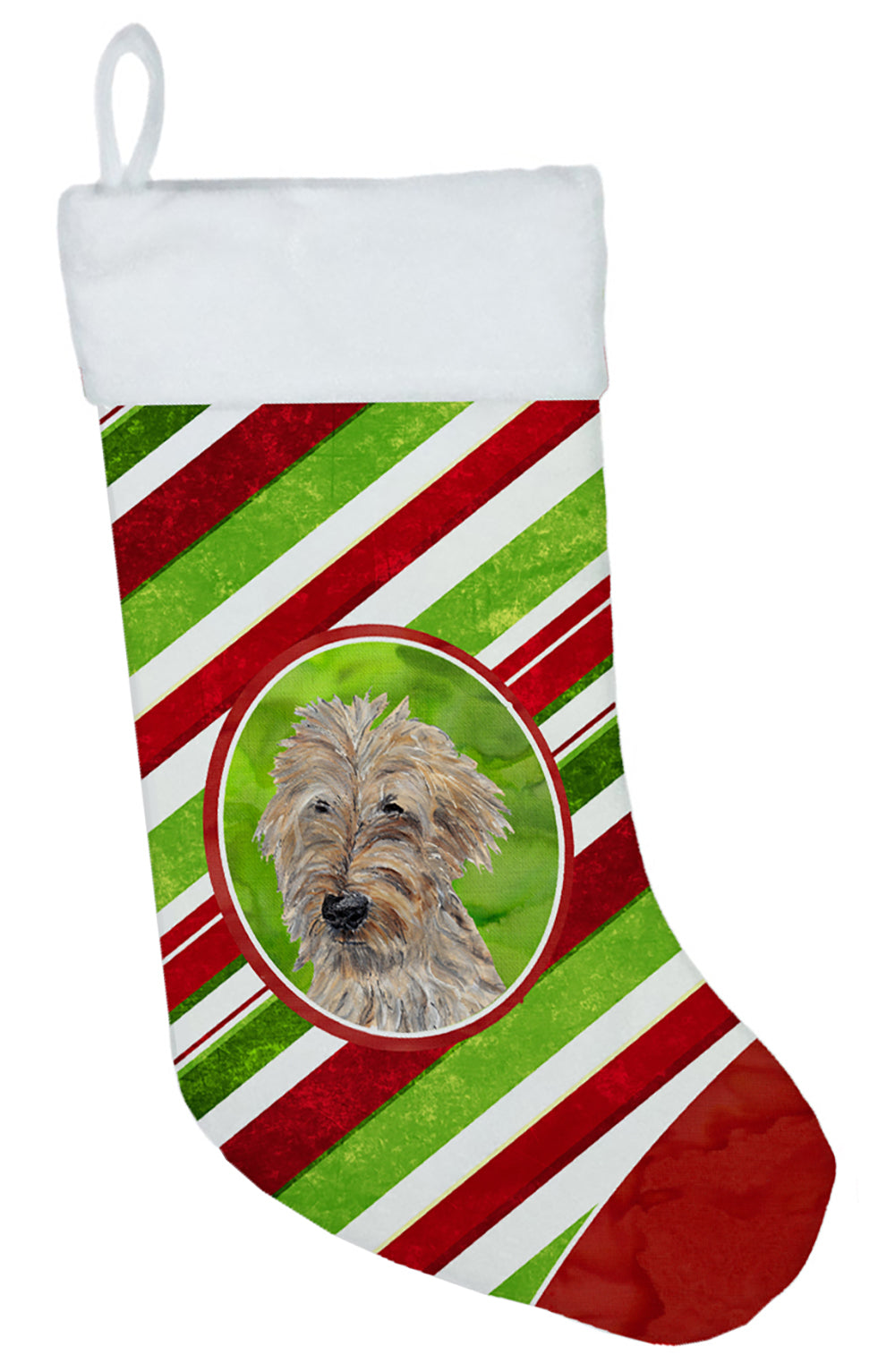 Golden Doodle Candy Cane Christmas Christmas Stocking SC9619-CS  the-store.com.