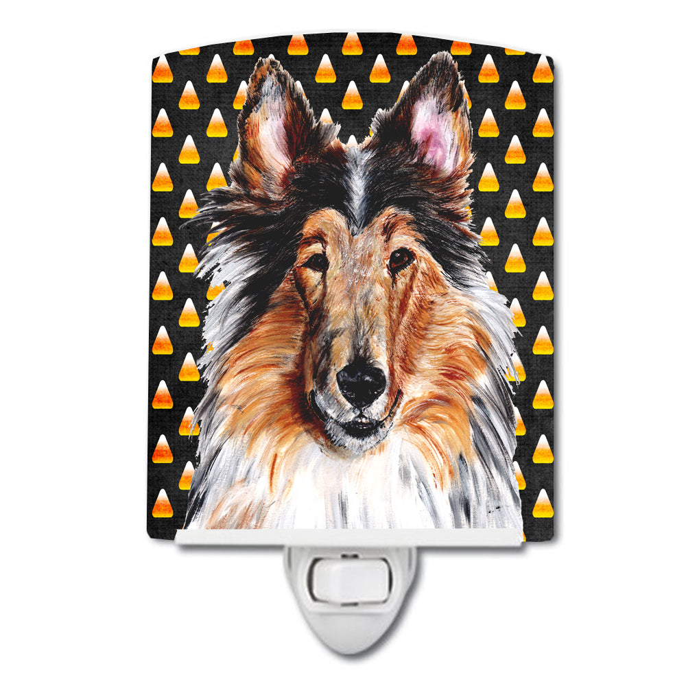 Collie Candy Corn Halloween Ceramic Night Light SC9646CNL - the-store.com