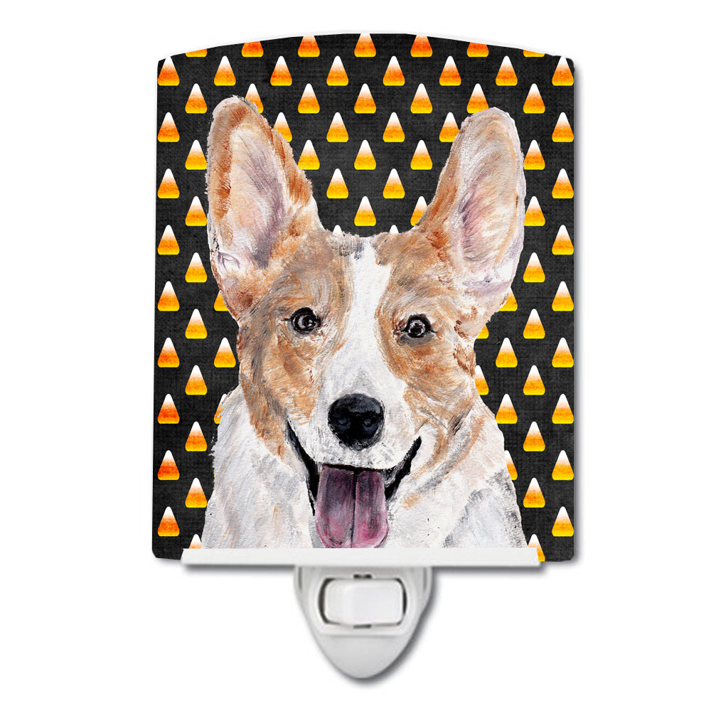 Cardigan Corgi Candy Corn Halloween Ceramic Night Light SC9648CNL - the-store.com