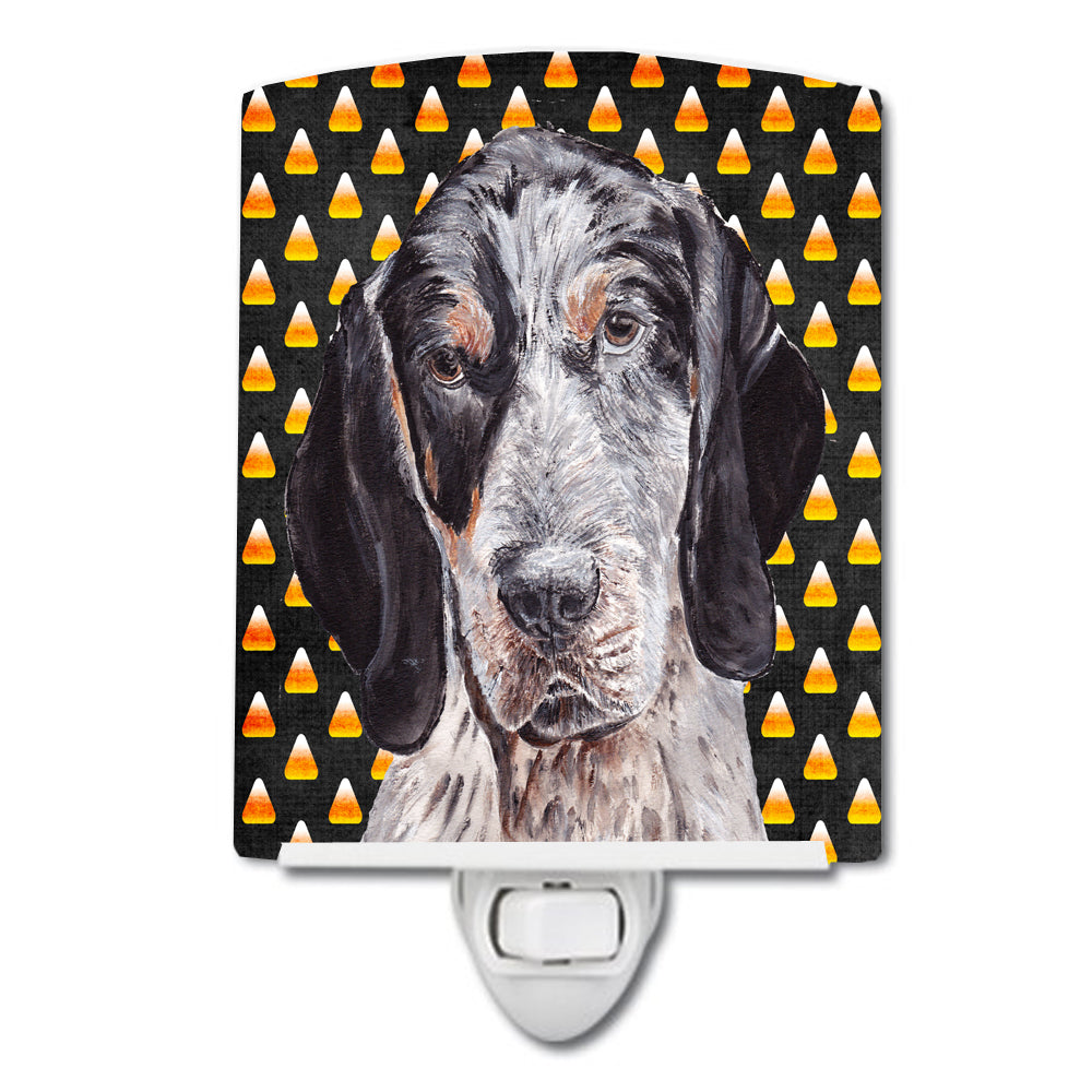 Blue Tick Coonhound Candy Corn Halloween Ceramic Night Light SC9649CNL - the-store.com