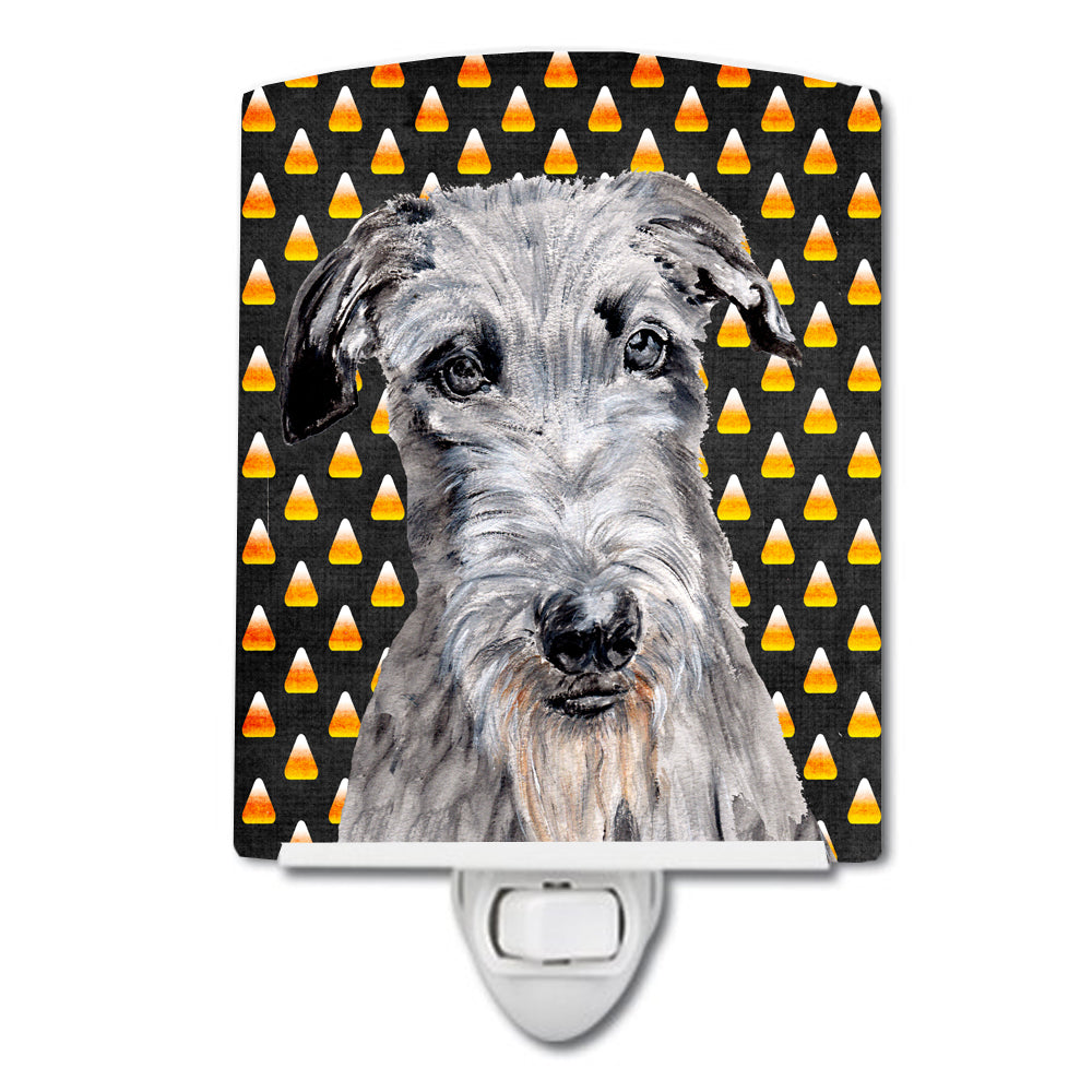 Scottish Deerhound Candy Corn Halloween Ceramic Night Light SC9658CNL - the-store.com