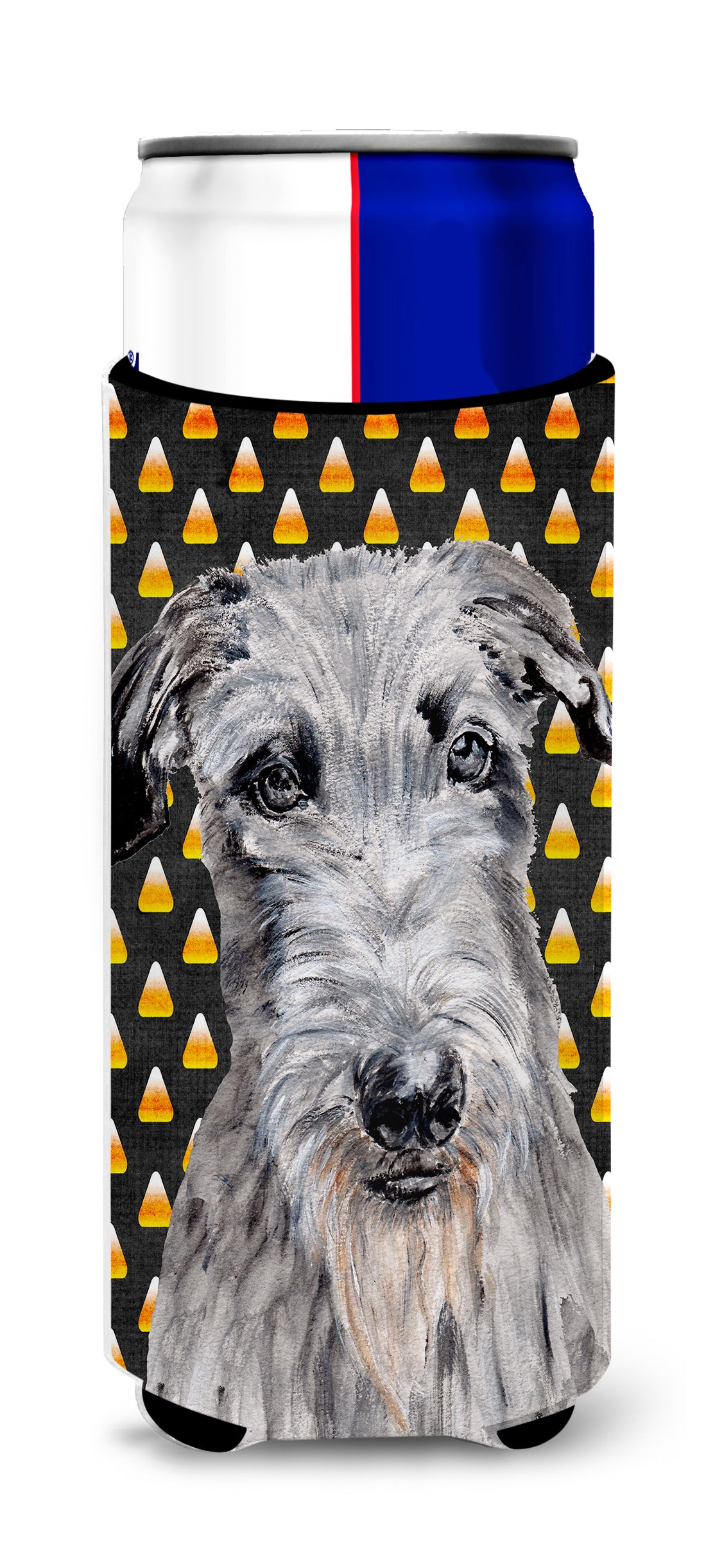 Scottish Deerhound Candy Corn Halloween Ultra Beverage Insulators for slim cans SC9658MUK.