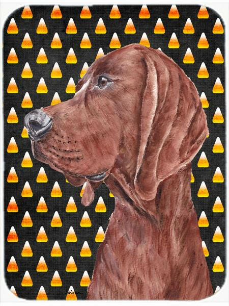 Redbone Coonhound Candy Corn Halloween Glass Cutting Board Large Size SC9659LCB by Caroline&#39;s Treasures