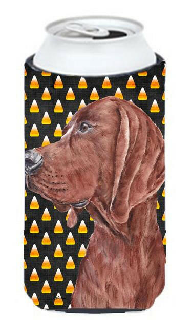 Redbone Coonhound Candy Corn Halloween Tall Boy Beverage Insulator Hugger SC9659TBC by Caroline&#39;s Treasures