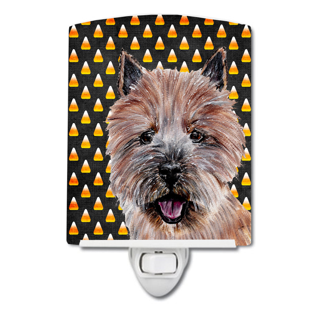 Norwich Terrier Candy Corn Halloween Ceramic Night Light SC9662CNL - the-store.com