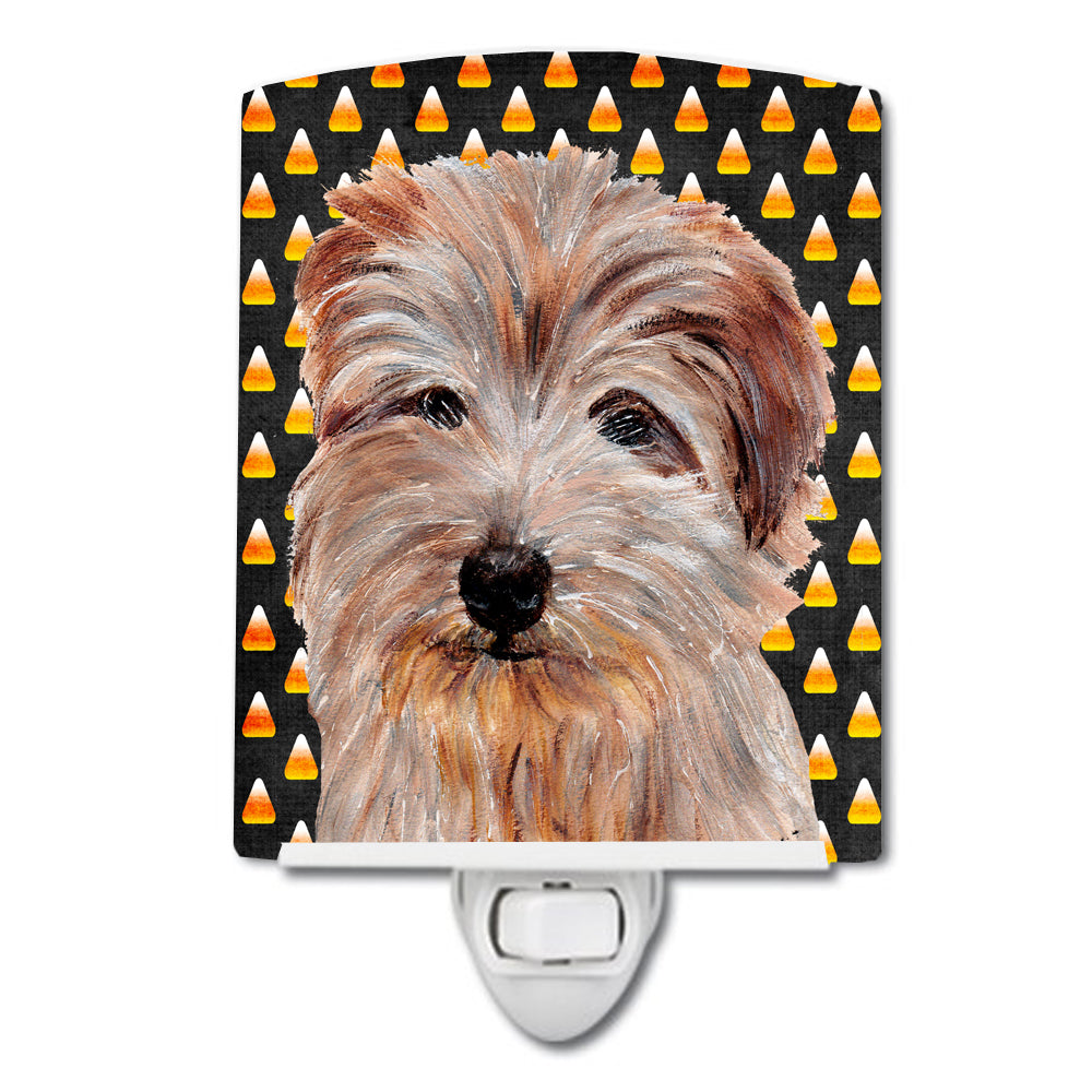 Norfolk Terrier Candy Corn Halloween Ceramic Night Light SC9664CNL - the-store.com