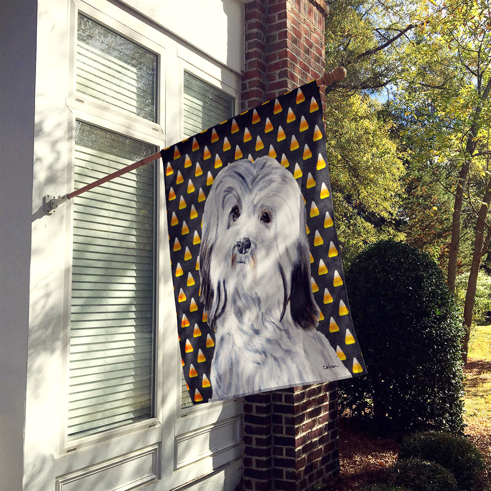 Havanese Candy Corn Halloween Flag Canvas House Size SC9665CHF  the-store.com.