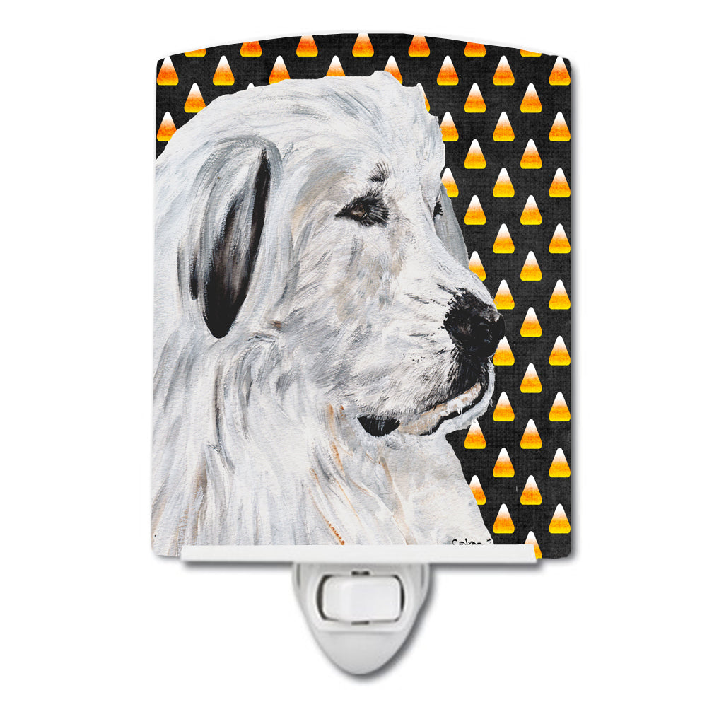 Great Pyrenees Candy Corn Halloween Ceramic Night Light SC9666CNL - the-store.com