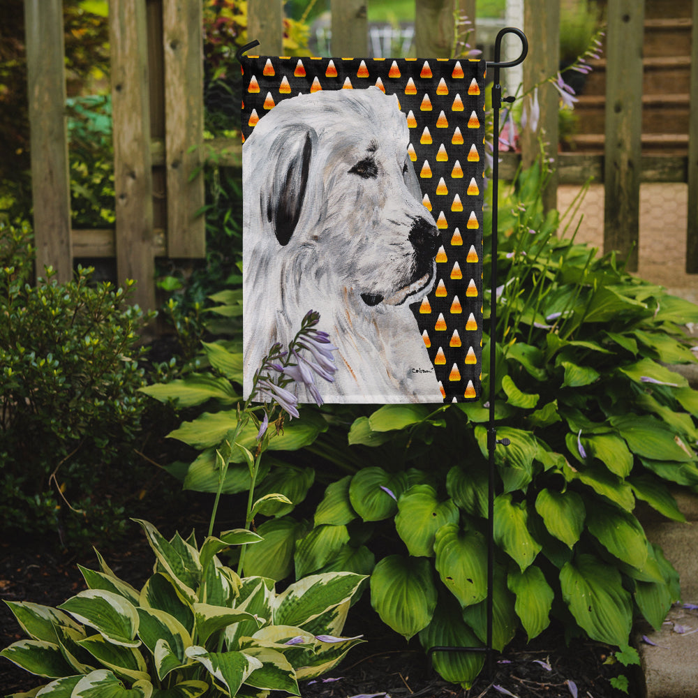 Great Pyrenees Candy Corn Halloween Flag Garden Size SC9666GF  the-store.com.