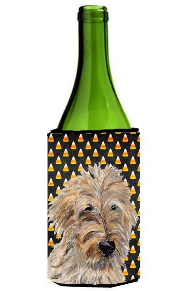 Golden Doodle 2 Candy Corn Halloween Wine Bottle Beverage Insulator Hugger SC9667LITERK by Caroline's Treasures