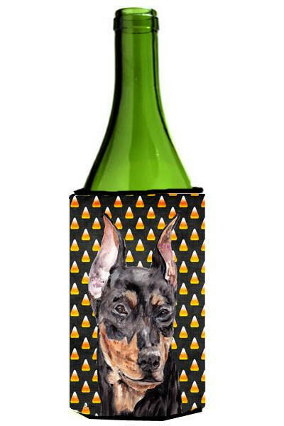 German Pinscher Candy Corn Halloween Wine Bottle Beverage Insulator Hugger SC9668LITERK by Caroline's Treasures